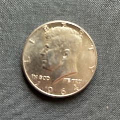 1964 JF Kennedy Commemorative Silver Half Dollar