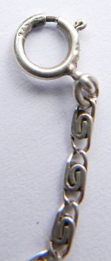 Vintage Catholic Pendant on Sterling Silver 925 Necklace length 20" - 4,6g
