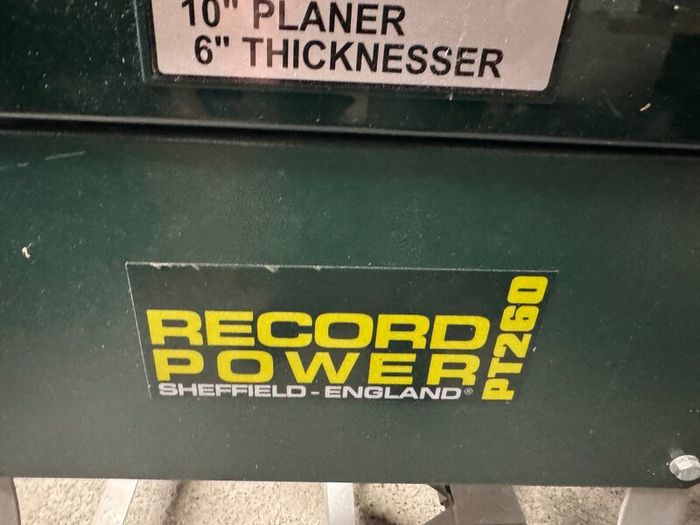RECORD POWER PT260 10" x 6" Planer Thicknesser