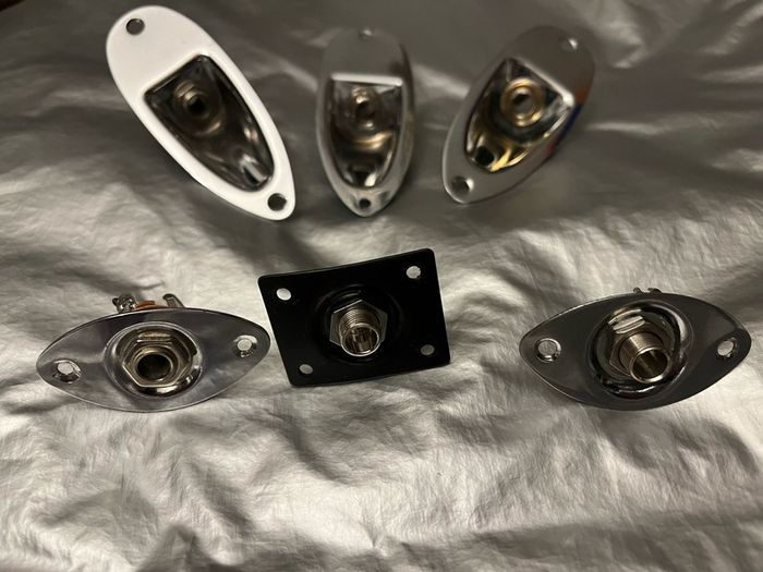 Guitar knobs Switchcraft jack socket neck plate knob for Stratocaster telecaster fender Jackson Ibanez esp Gibson charvel electric guitar parts accessories