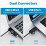 High-Speed 4-in-1 SD Card Reader with Dual USB 3.0 & USB-C CF Compact Flash Image 4