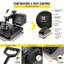 Heat Press 5 in 1 Heat Press Machine 38x30cm T shirt Press Mug Printing Machine Multifuctional Image 4