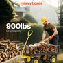 Heavy Duty Garden Cart with 408kg Load Capacity Image 3
