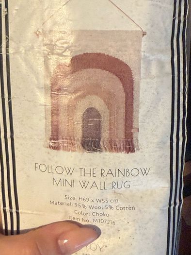 OYOY mini wall rug rainbow