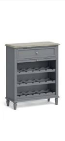 Grey wine storage unit