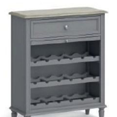 Grey wine storage unit