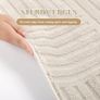 Rugs Living Room 160 x 230 cm, Beige Fluffy Area Rugs for Bedroom Washable Anti Slip Modern Floor Carpets Mat Non Shedding Thick Pile Beside Rugs for Dining Room Kitchen Office Image 5