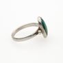 Vintage 925 Sterling Silver & Green Malachite Ring Image 6