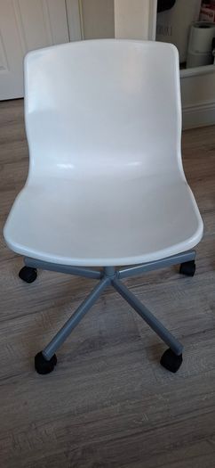 Ikea white plastic office chair
