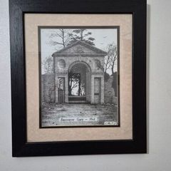 Framed Ray Allen Architectural Print Ballsgrove Gate, Drogheda 1948