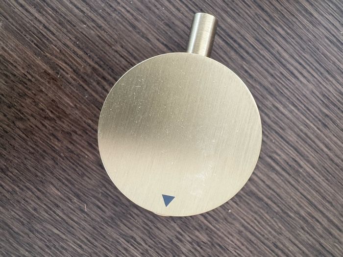 brushed-brass handle for tap