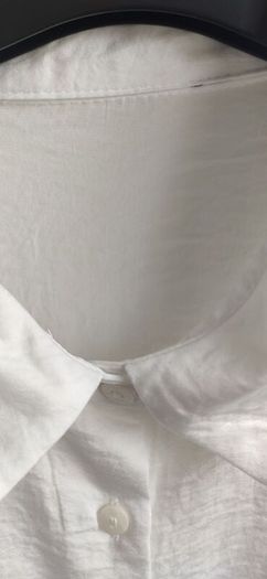 Stradivarius White Crinkle Oversized Shirt XL Brand New
