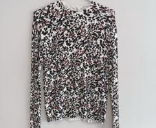 Pre Owned Dorothy Perkins Animal Print Crew Neck Knit Jumper