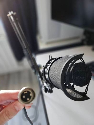 Audio-Technica AT2020 XLR Condenser Microphone + Streaming Setup
