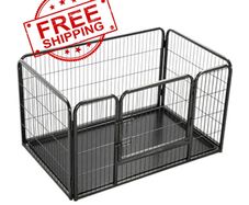 NEW SALE | Doggy Style Heavy Duty Whelping Pen With Abs Tray Puppy Play Pen Puppies Cage Crate