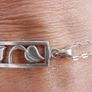 Vintage Sterling Silver 925 Floral Pendant  and Sterling Silver Chain 3g Image 5