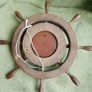 Vintage Barigo barometer. Brass and wood surround. Image 10