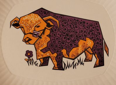 Vintage English Ironstone Pottery "Beefeater" steak plate