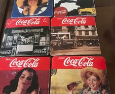 Coca Cola Cork Backed Coaster Set (6)