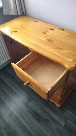 Sol Pine Wooden Desk