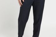 Regular Fit Active Waist Trousers - W38 L33 - NAVY