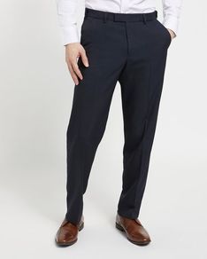 Regular Fit Active Waist Trousers - W38 L33 - NAVY