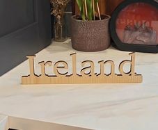 Custom text sign self standing