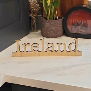 Custom text sign self standing
