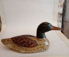 Vintage Hand Carved and Painted Decoy Duck