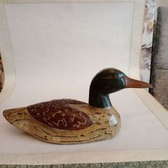 Vintage Hand Carved and Painted Decoy Duck
