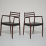 Vintage Danish Mahogany Carver Armchair Model 62 by Niels Otto Moller, 1960s Image 4