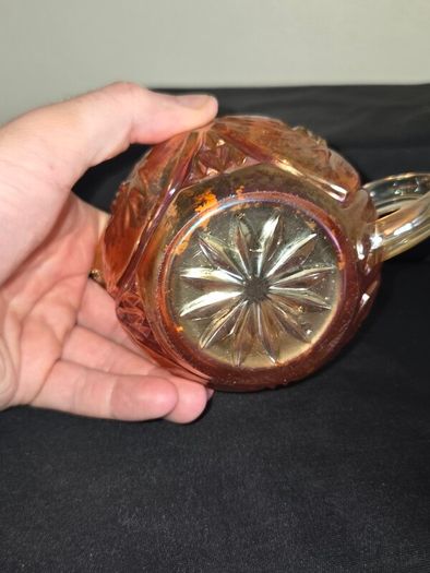 Marigold Carnival Glass Creamer