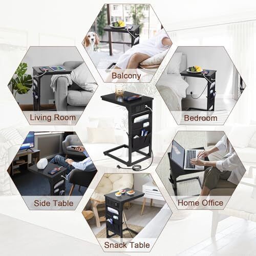 C-Shaped Side Table