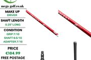 Aldila Ascent Red 60 TX Driver Shaft / Taylormade 2nd Gen