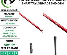 Aldila Ascent Red 60 TX Driver Shaft / Taylormade 2nd Gen