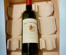 Wooden Wine Box( holds 3 bottles French wine)
