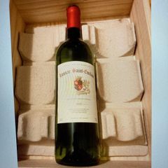 Wooden Wine Box( holds 3 bottles French wine)