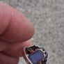 Stunning Art Deco Blue Chalcedony Ring Image 6
