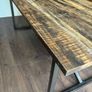 Industrial Style Solid Wood Rectangular Dining Table Image 2