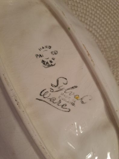 SylvaC Ware hand painted ceramic platter