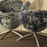 Danish Post-Modern Arne Jacobsen style Lounge chair and Ottoman Image 3