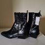 Zara Croc Boots Size Uk 8 (nwt) Image 3