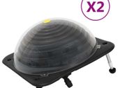 Solar Pool Heaters 2 pcs 75x75x36 cm HDPE Aluminium