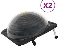 Solar Pool Heaters 2 pcs 75x75x36 cm HDPE Aluminium