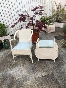 VINTAGE 1950s - Wicker Furniture Set