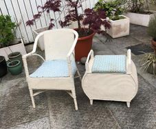 VINTAGE 1950s - Wicker Furniture Set