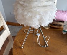 rose feather lamp