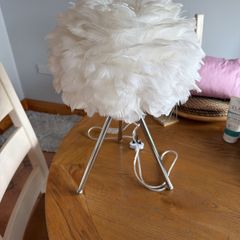rose feather lamp