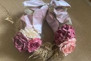 Large gold &amp; pink wreath Brown Thomas