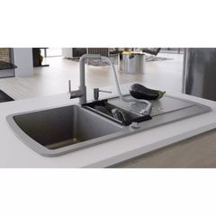 Granite Kitchen Sink Double Basin Grey